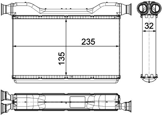 BMW Heater Core 64119163330 - Behr Premium 351315491